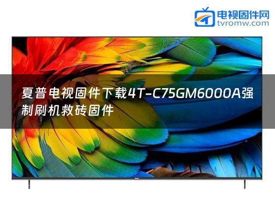夏普电视固件下载4T-C75GM6000A强制刷机救砖固件